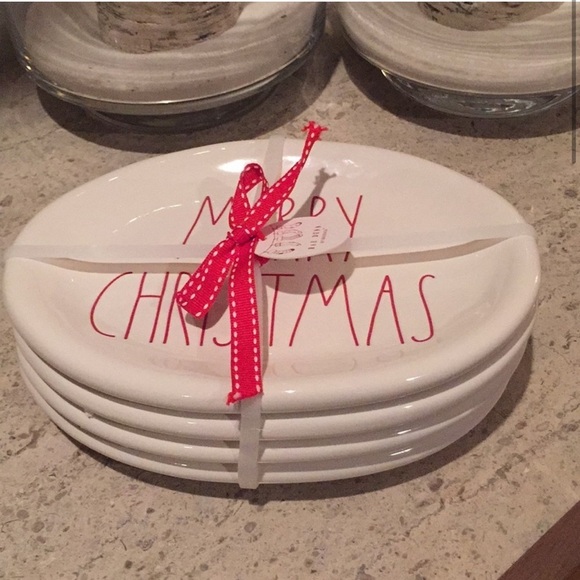 Rae Dunn “Merry Christmas” ceramic plates. - Picture 3 of 15